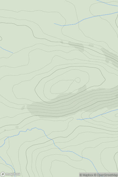 Thumbnail image for Gaer Fawr [South-West Wales] showing contour plot for surrounding peak